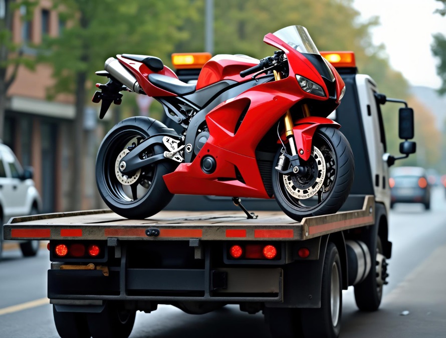 Bezbedan šlep motora i skutera